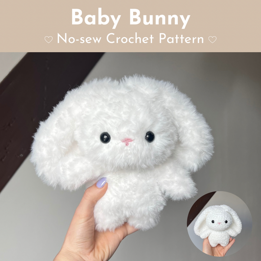 No-sew Crochet Pattern - Baby Bunny